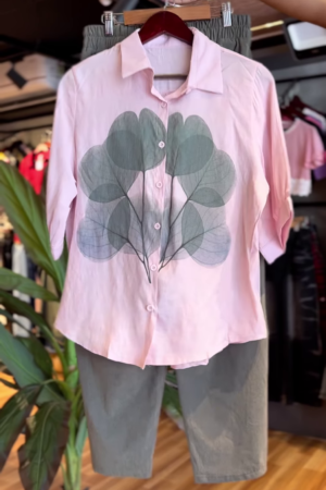 Botanic Breeze – Nature-Inspired Shirt & Shorts Coord