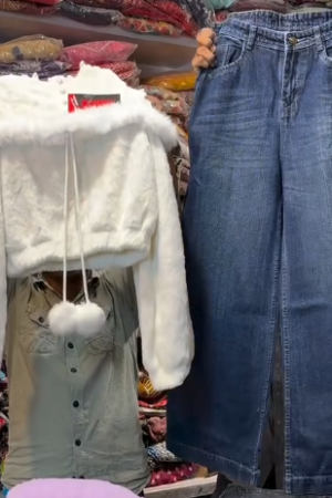 Cozy Bunny Winter Co-Ord Set – Ultra Soft Fleece Top & Textured Lounge Pants