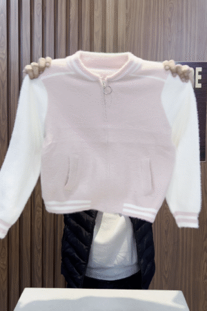 🌸 SoftGlow Fuzzy Zip-Up Bomber Jacket – Cozy Chic Collection 🌸