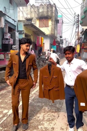 🤎 Royal Commander Belted Suit Set 🤎