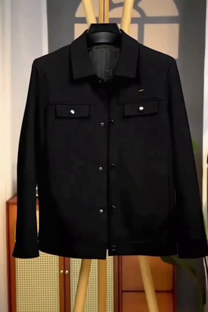 🖤 Urban Classic Black Utility Jacket – Premium Tailored Fit 🖤