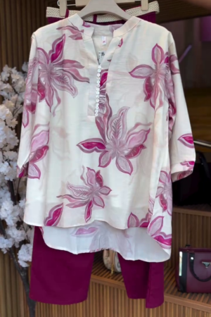 🌸 Women’s Floral Print Kurta and Pants Set – Effortless Elegance in Bloom 💐