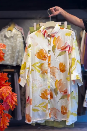 Chic Button-Down Tunic Shirt with Pants – Effortless Style by Western Lady Boutique