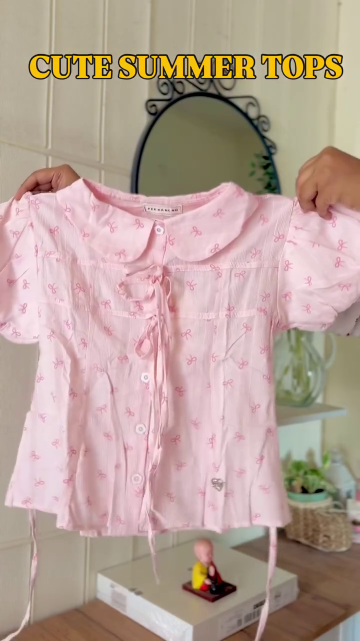 Cute Summer Bow Peplum Top – Sweet, Stylish & Perfect for Sunny Days - Image 3