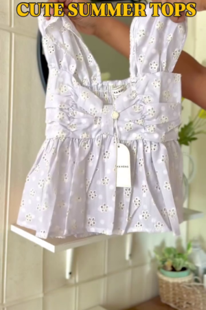 Cute Summer Bow Peplum Top – Sweet, Stylish & Perfect for Sunny Days