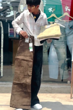 Utility Cargo Wide-Leg Pants – Stylish Modern Streetwear Bottoms