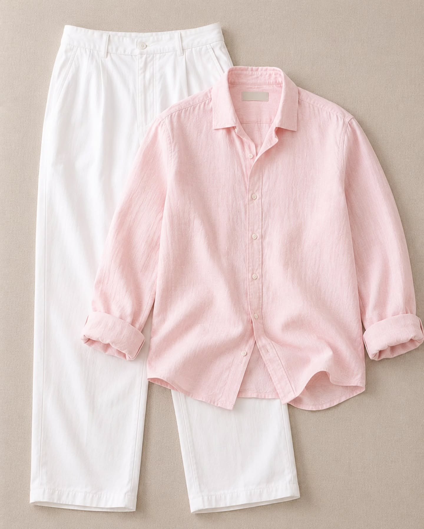Premium Men's Linen Shirt & White Trouser Combo | Elegant Casual Outfit Set - Image 5