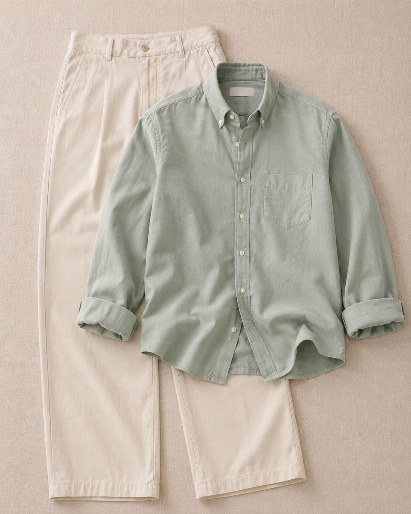 Premium Men's Linen Shirt & White Trouser Combo | Elegant Casual Outfit Set - Image 3