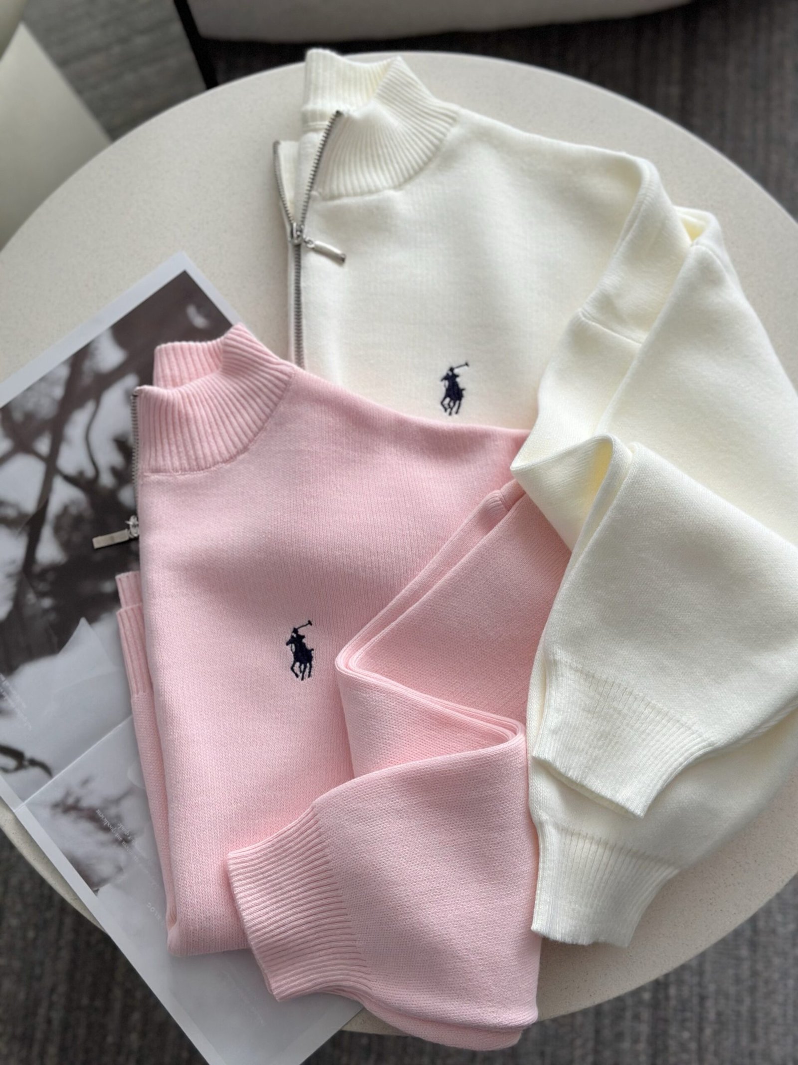 Elevate Your Wardrobe with a Premium Soft Knit Zip-Up Sweater Collection