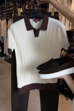 Modern Black Formal Trousers with Adjustable Belt and Sleek Loafer Pair for Refined Everyday Style